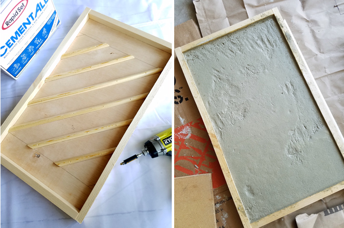 DIY - Concrete Serving Tray - Remodelando la Casa