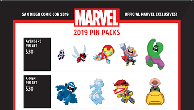 San Diego Comic-Con 2019 Exclusive Skottie Young Marvel Comics Character Pin Series