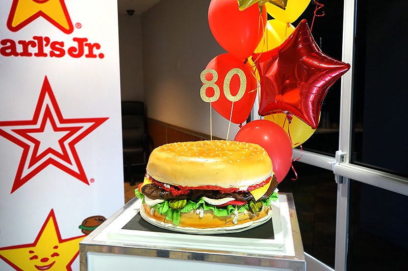 Carl's Jr 80th anniversary event Vegas and Food