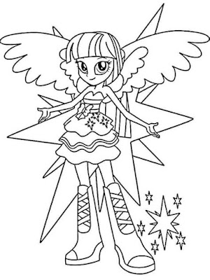 Equestria Girls Coloring Pages for Kids