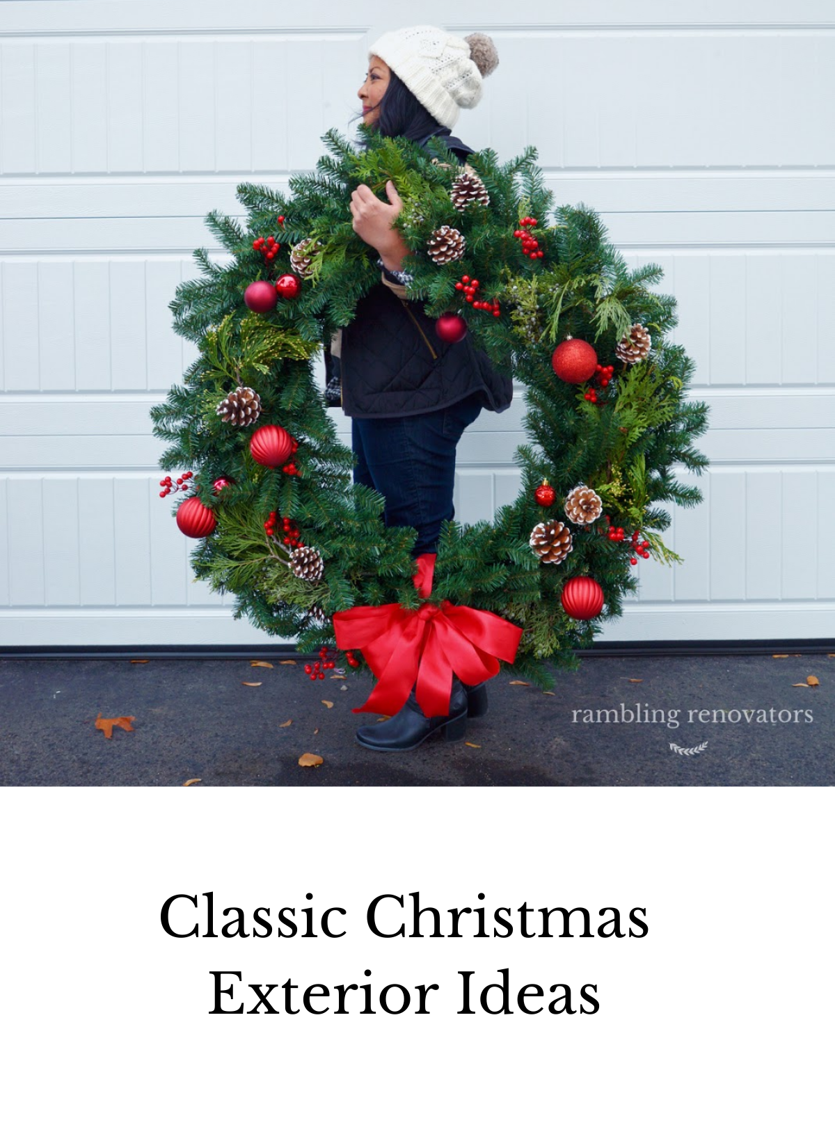 classic christmas exterior decor ideas