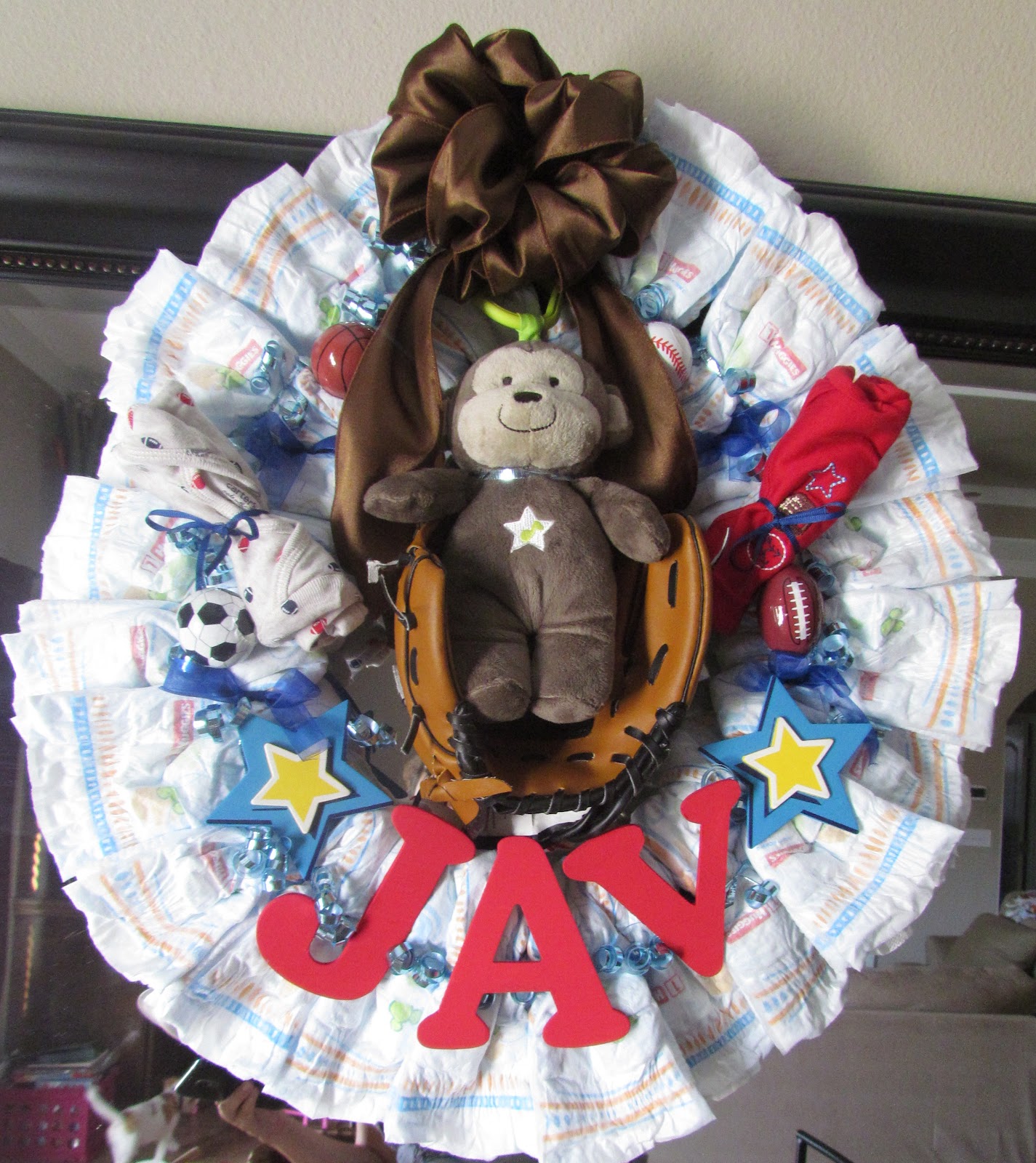 One Good Thing How to Make a Diaper Wreath