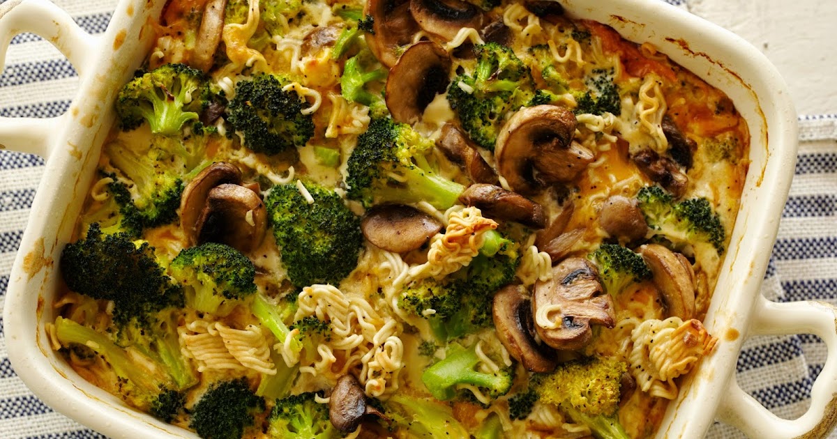 Broccoli noodles casserole
