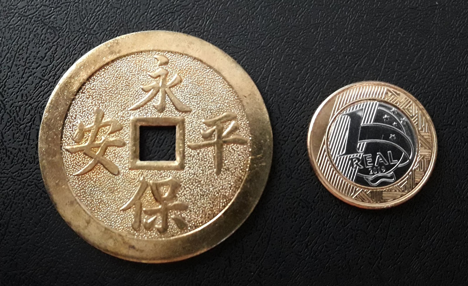 Minha coleção de moedas Moeda Cash chinesa 中國現金貨幣