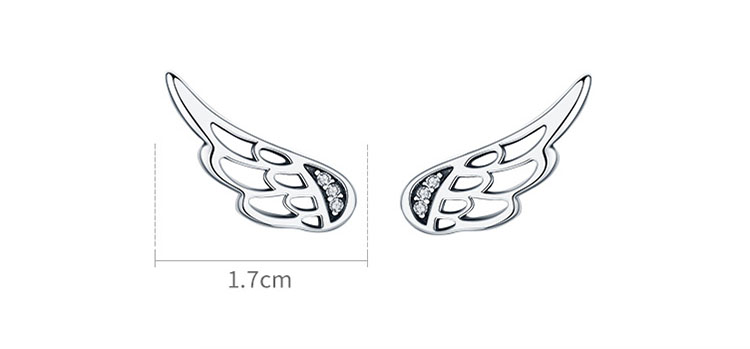韓風羽翼 925純銀耳環