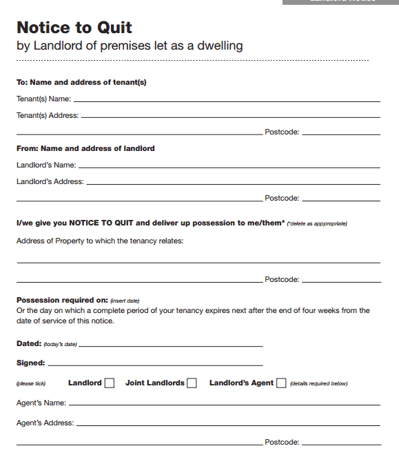 Lodger Eviction Letter Template Resume Letter