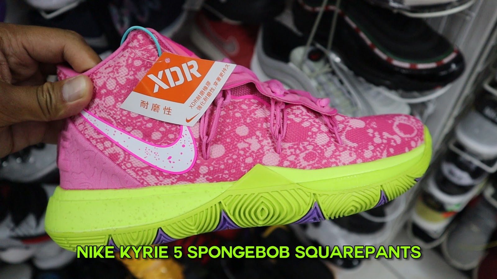 Kyrie 5 Spongebob Patrick Kids converse shoes Black