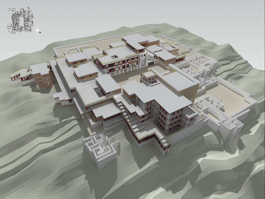 Кносский дворец реконструкция Кносский дворец реконструкция