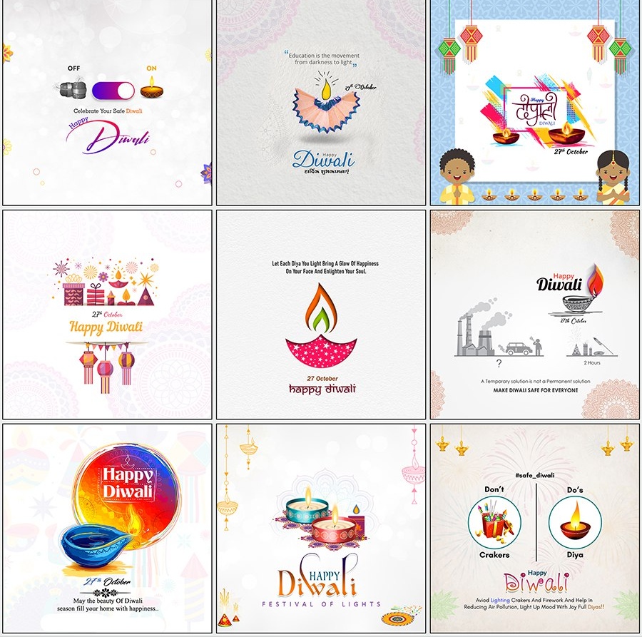 Happy Diwali Design Banner Psd File Free Download - Kumaran Network