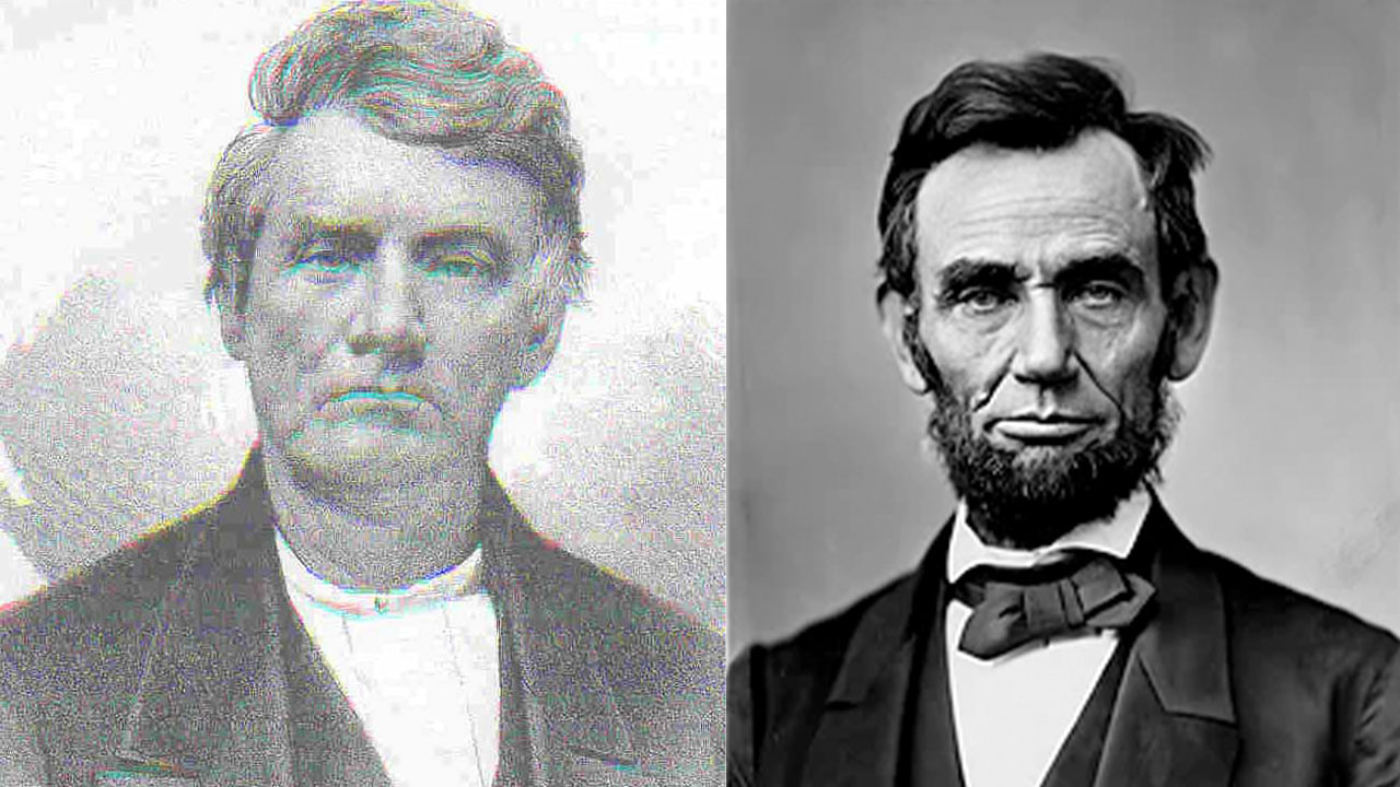 Abraham Lincoln and Dennis Hanks