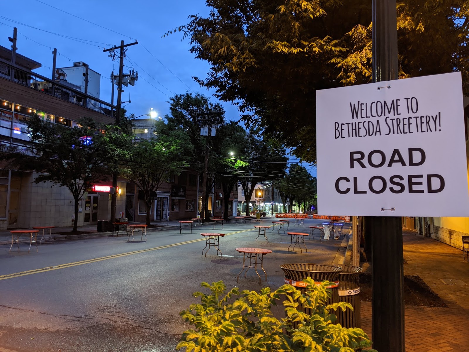 Robert Dyer Bethesda Row Bethesda Streetery outdoor dining begins