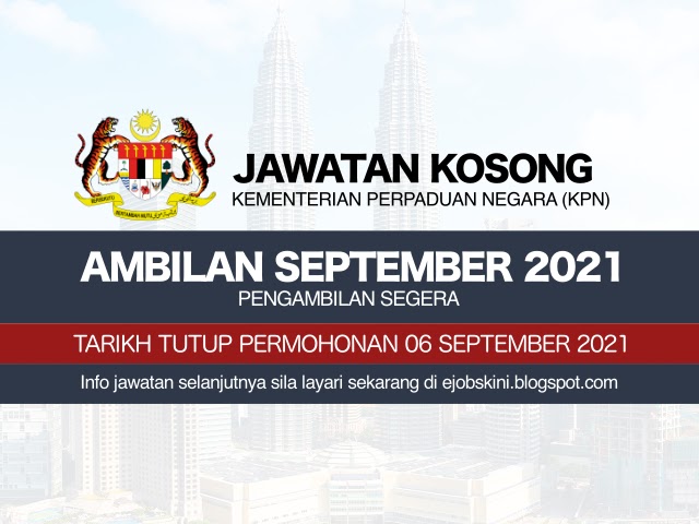 Jawatan Kosong Kementerian Perpaduan Negara (KPN) September 2021