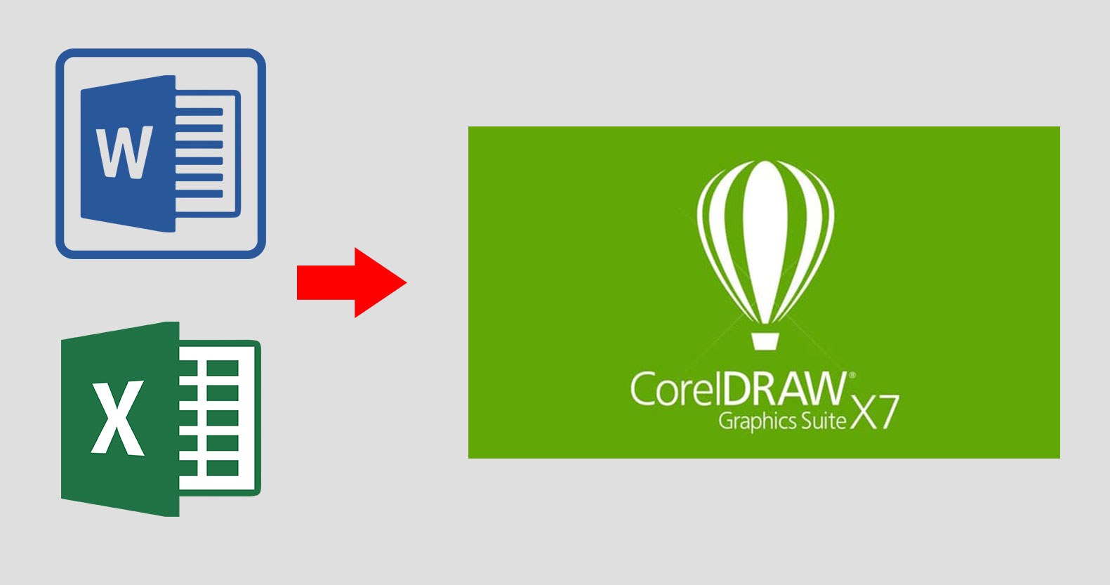 Импорт дней недели из excel в coreldraw. Import word