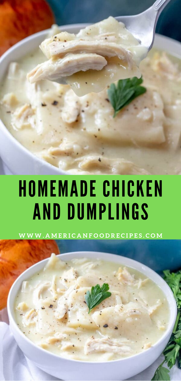 HOMEMADE CHICKEN AND DUMPLINGS - Recipe By Mom