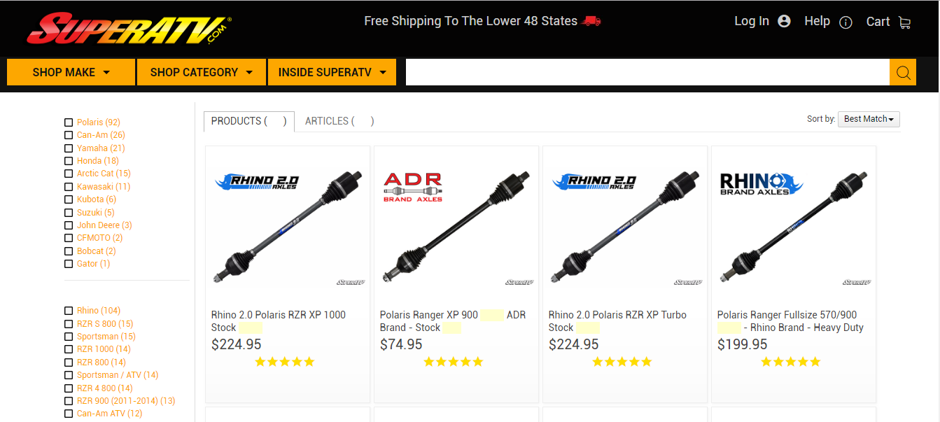 Top 5 ATV Axles Brand in 2017 Online