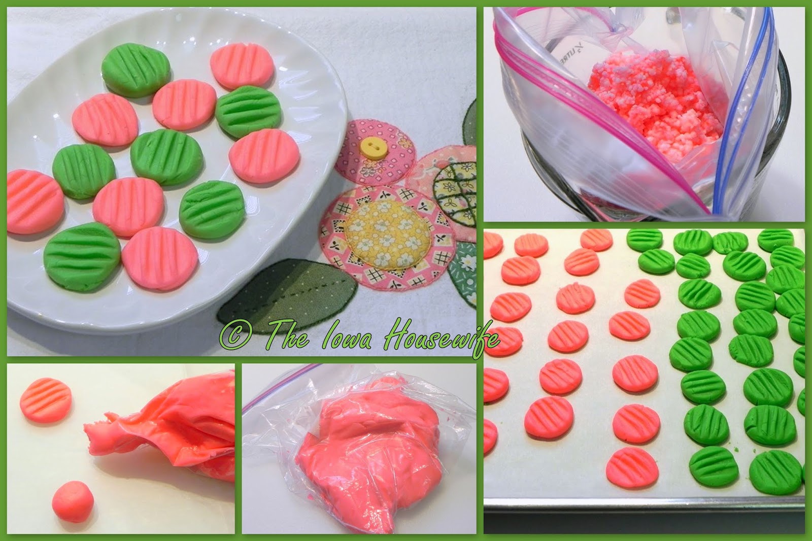 The Iowa Housewife Cooking with Powdered Sugar...Cream Cheese Butter Mints