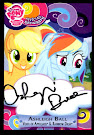 My Little Pony Ashleigh Ball - Rainbow Dash & Applejack Series 3 Trading Card