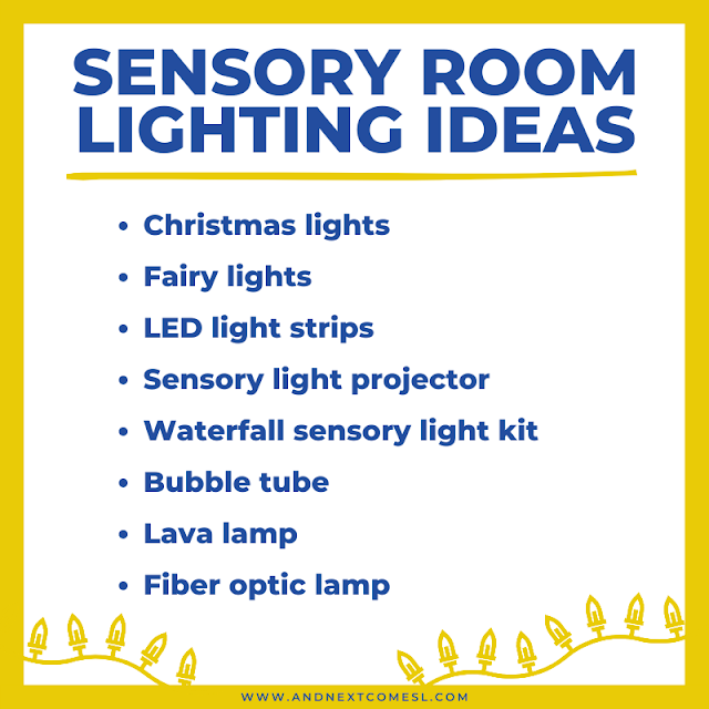 Suggestions for sensory room lighting