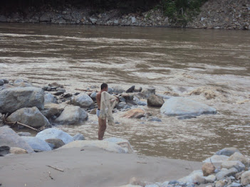 Desembocadura del Río San Andrés en el Ríos Cauca antes de la prohibición de la pesca
