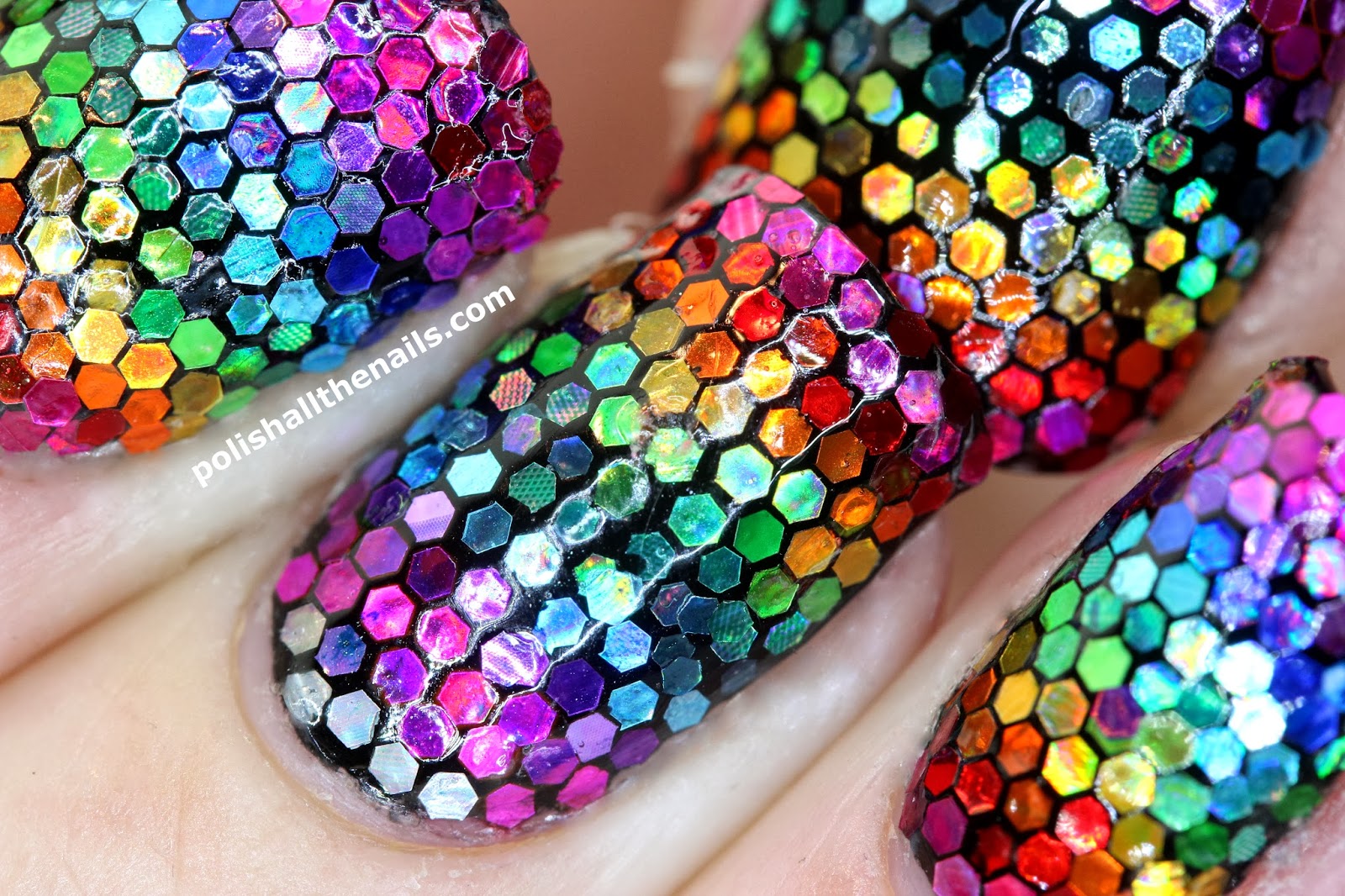 Nail Art: Rainbow Holo Mermaid Nails!