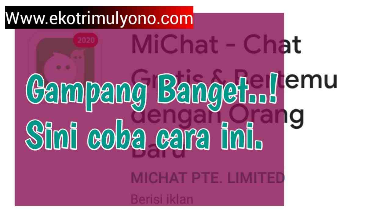 Cara daftar michat Cara daftar michat