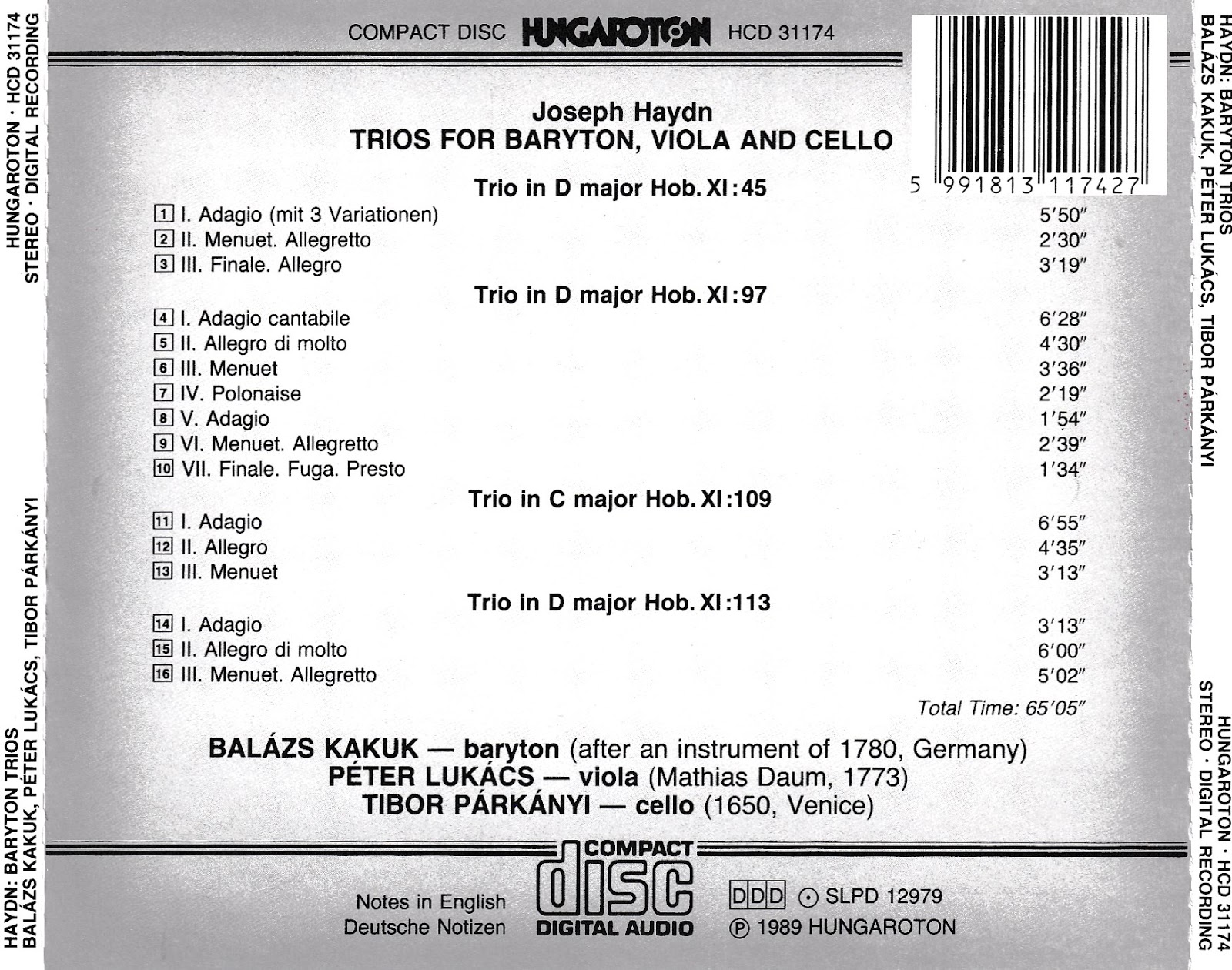 afina tus oidos Haydn Baryton Trios