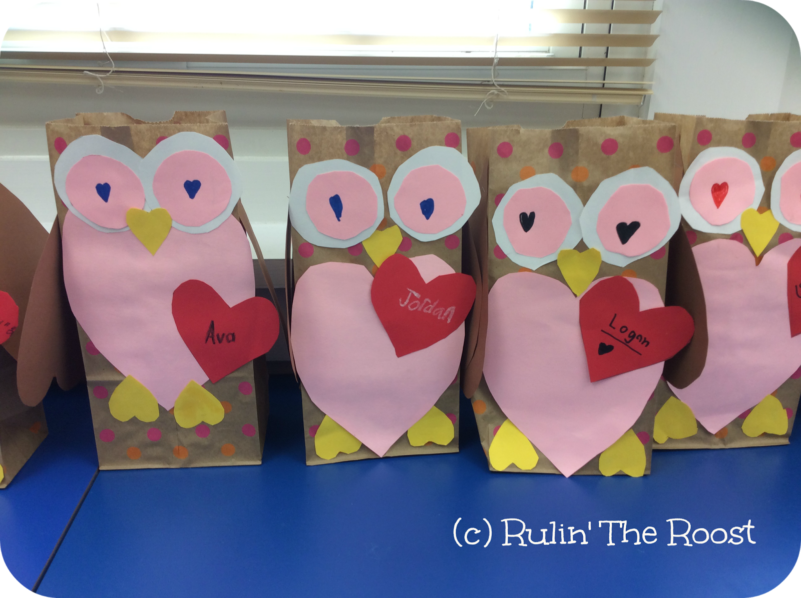 Owl Valentine's Day Bags Classroom Freebies