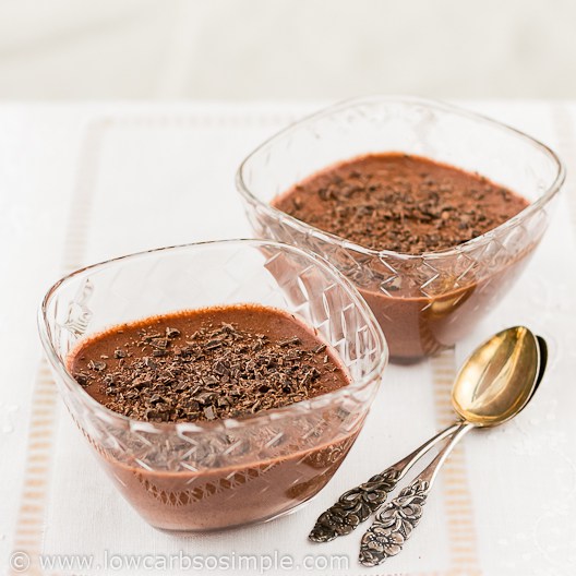 The Low Carb Diabetic Chocolate Pudding Dairy Free and Low Carb