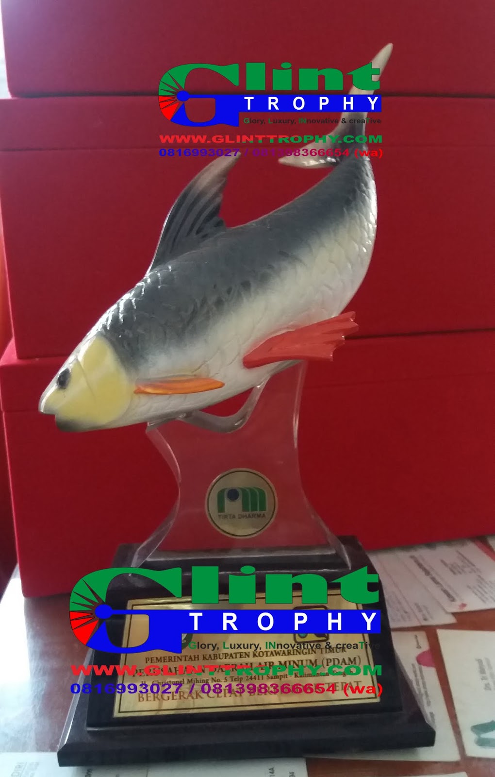  Piala  Fiber Lomba Mancing GLINT TROPHY Pusat dan 
