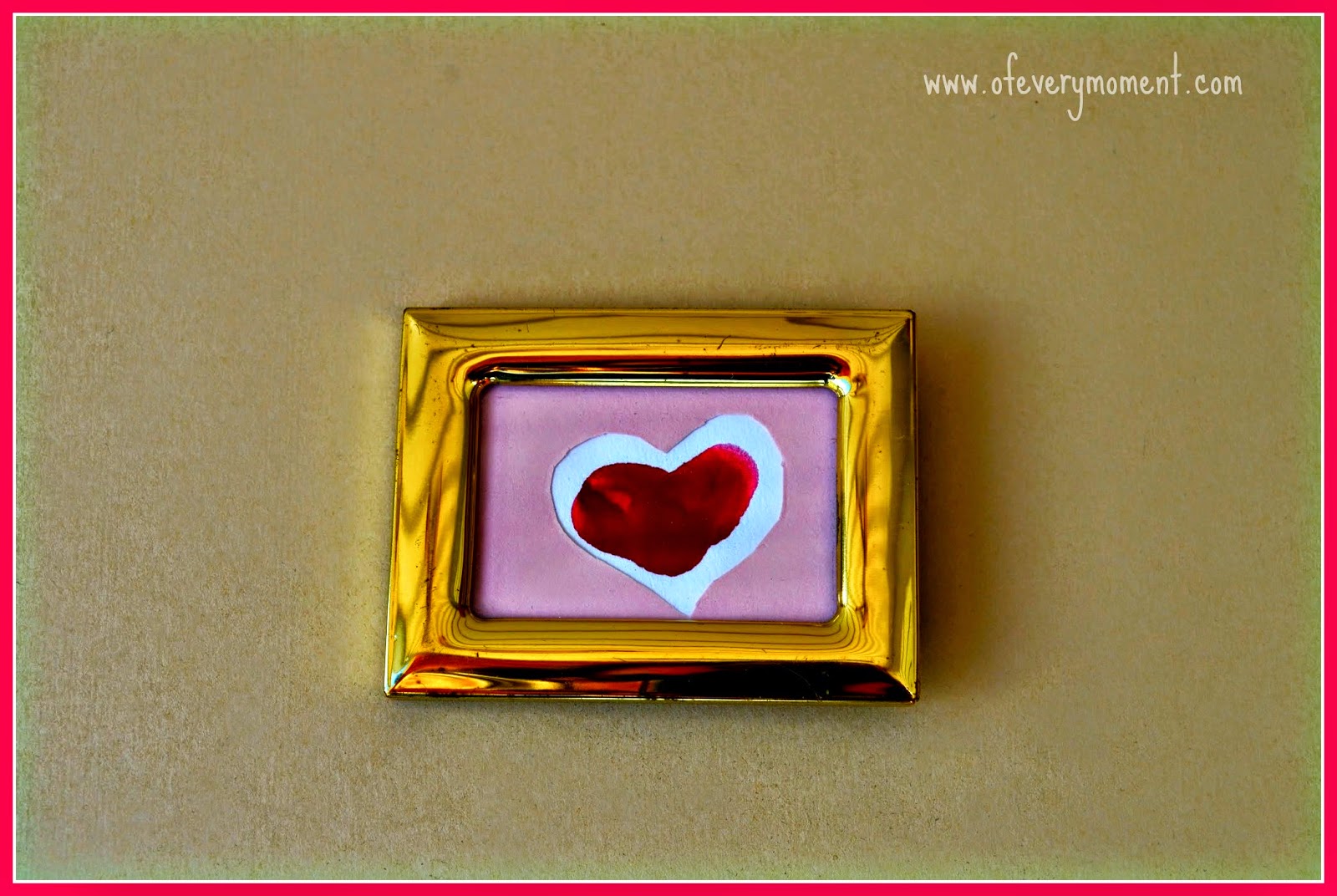 framed art, thumbprint, Valentine's Day Gift