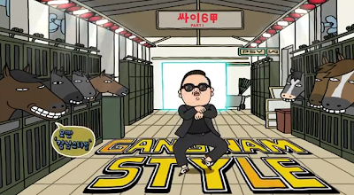 Psy Gangnam Style cartoon horses