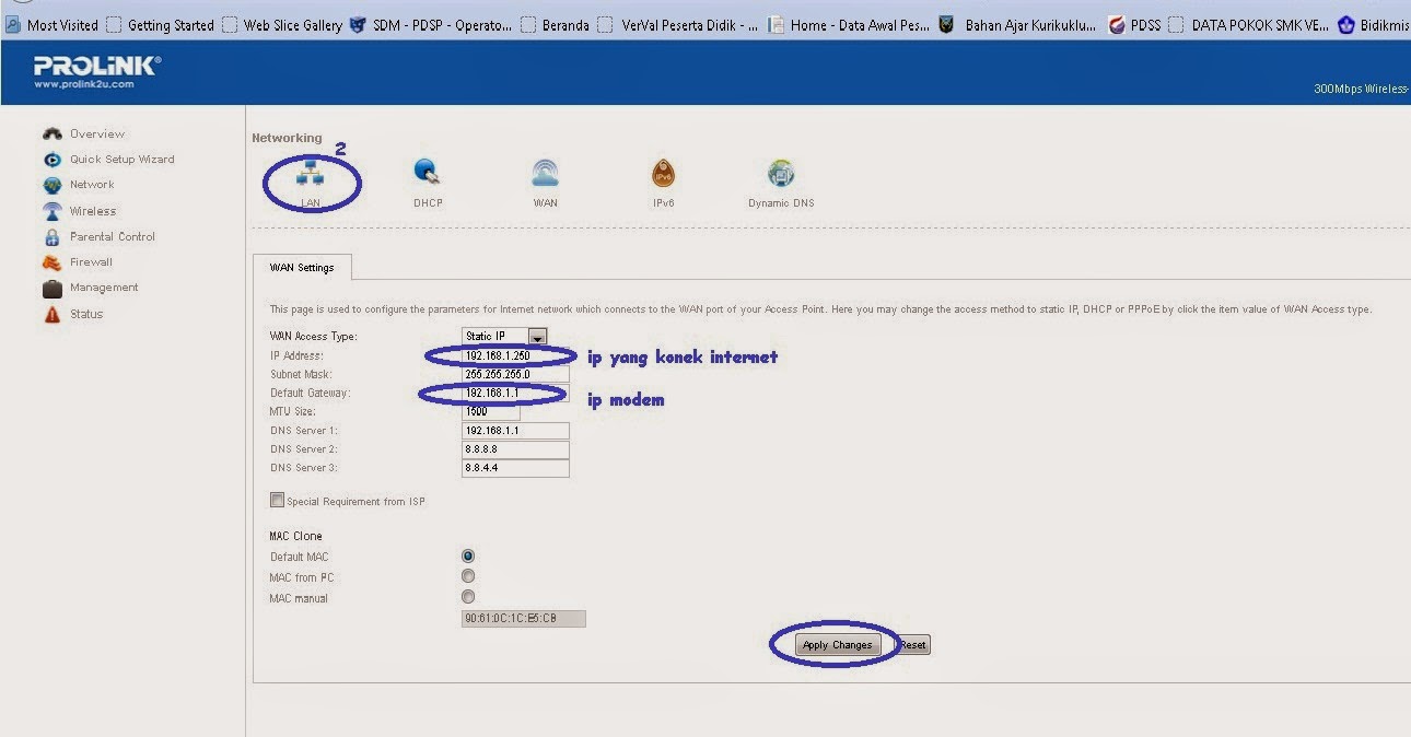 Cara Setting PROLINK PRN3001A Menjadi Router dan Access Point Pujihariono