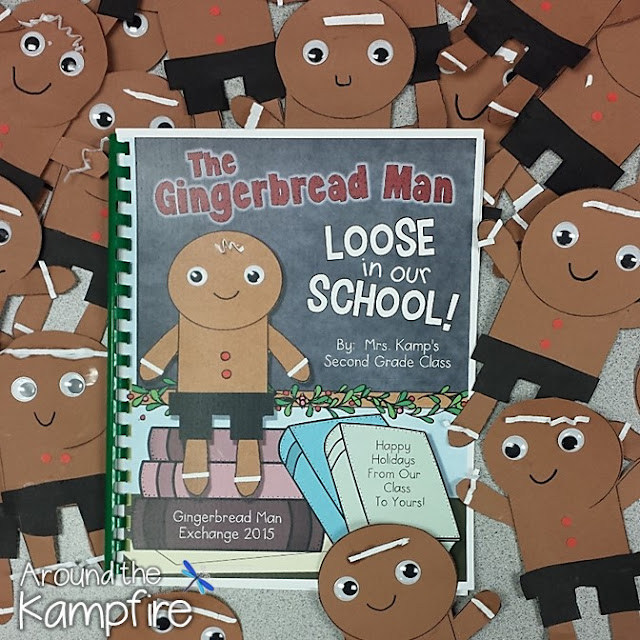 The Gingerbread Man Loose in our School class book and craft