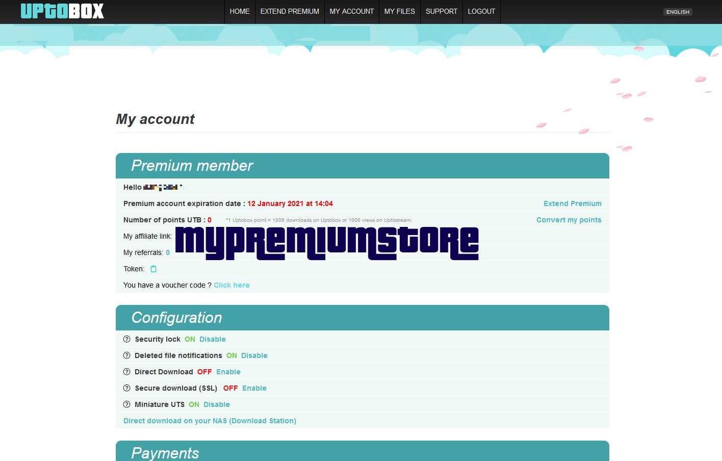 UPTOBOX Premium Account Expiration Date 12 January 2021