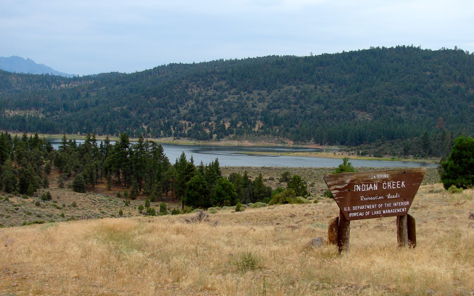 Our Four Wheel Camper Burnside Lake "echoing off the rocks above our