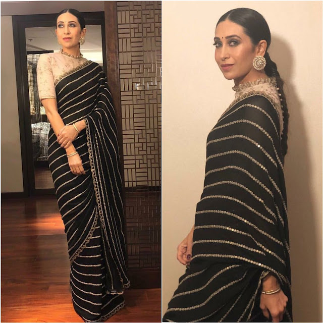 Karisma Kapoor in a Sabyasachi Sari