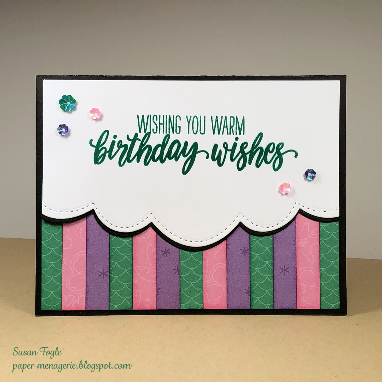 Paper Menagerie: Color Dare #280- Warm Birthday Wishes