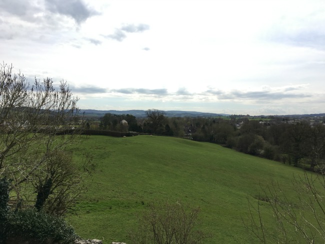 view across fields