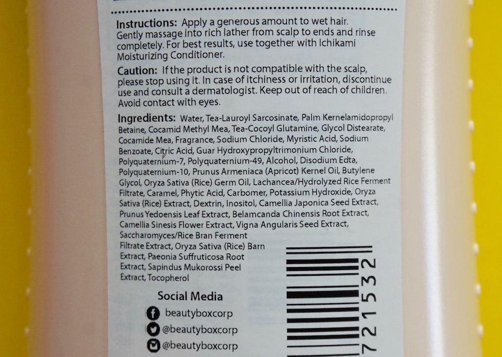 For good smelling hair the whole day, try Ichikami Moisturizing