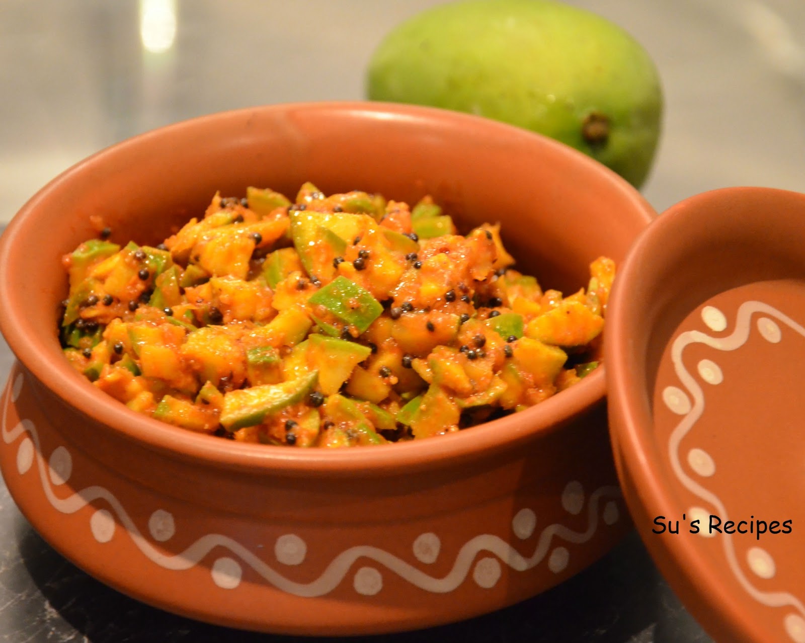Su's Recipes Instant Raw Mango Pickle
