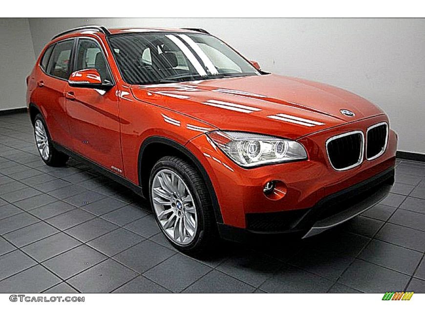 Bmw X1 Orange Color Wallpaper