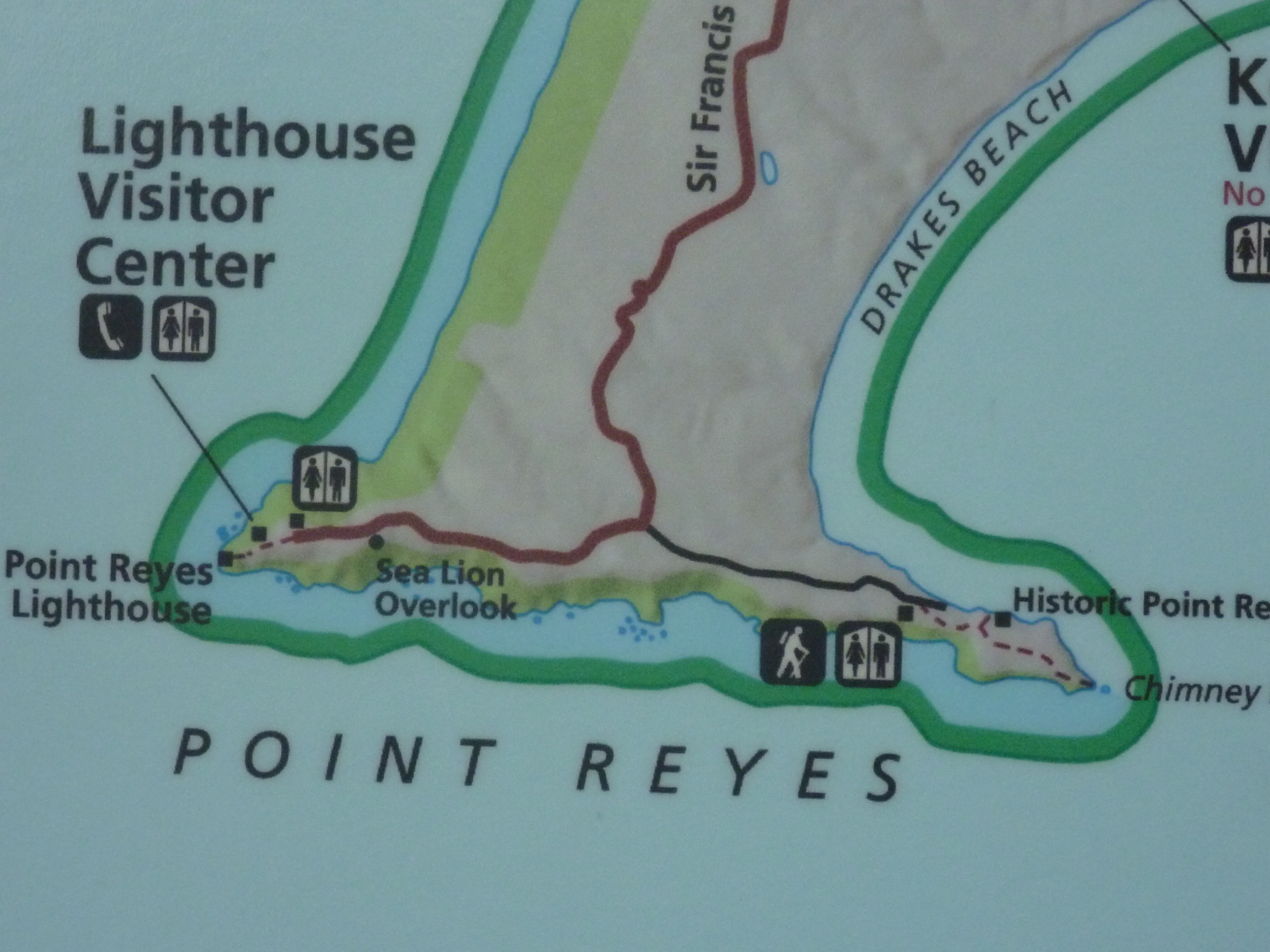 Trailing Ahead Point Reyes Lighthouse - Point Reyes Headlands Map