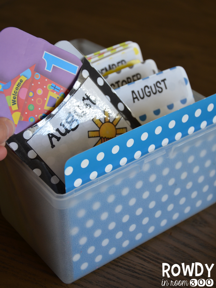 Calendar Organization - Rowdy in Room 300