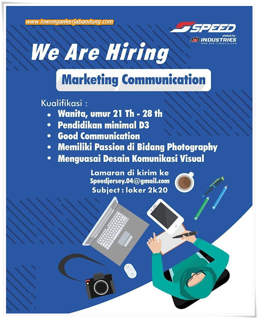 Lowongan Kerja Bandung Marketing Communication Speed Jersey