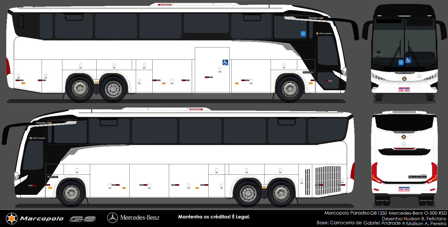 Desenhos de Ônibus Lançamento Linha Marcopolo