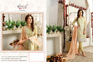 Rinaz Fashion Signature Georgette Pakistani Suits Collection In Wholesale Rate 