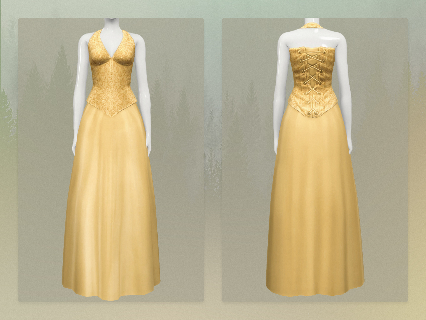 Eleanor Gown Sims 4 CC Outfit