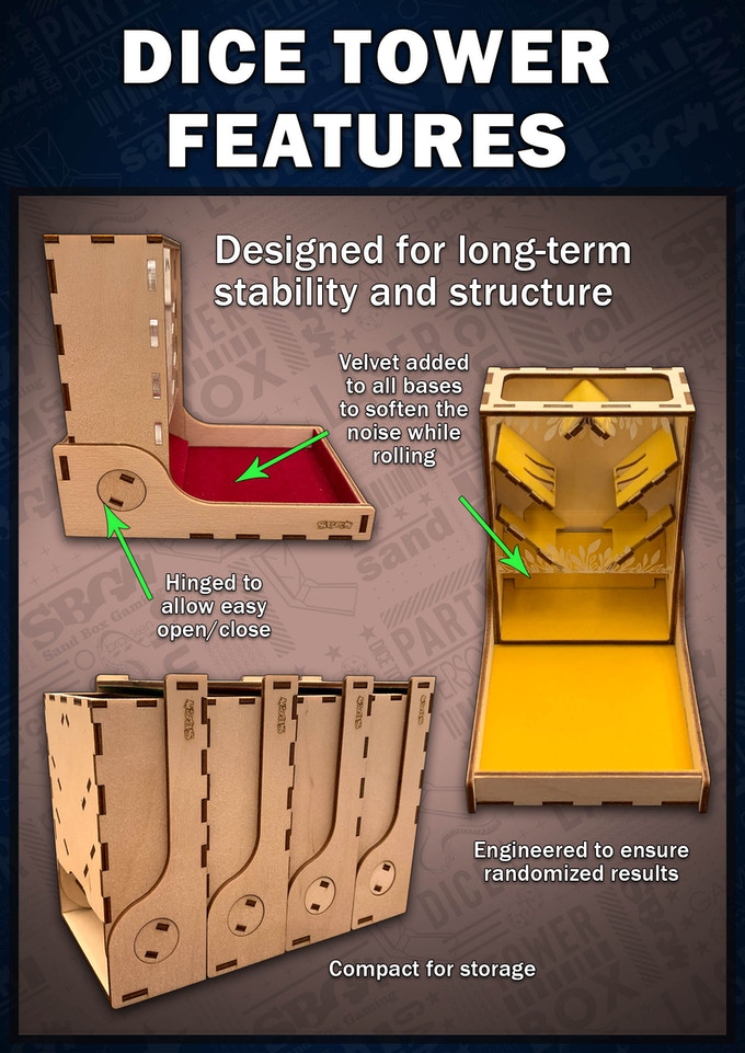 Tabletop Fix Sand Box Gaming Dice Towers Kickstarter