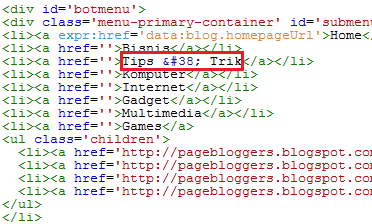 Kode HTML Simbol dan Karakter untuk Websile