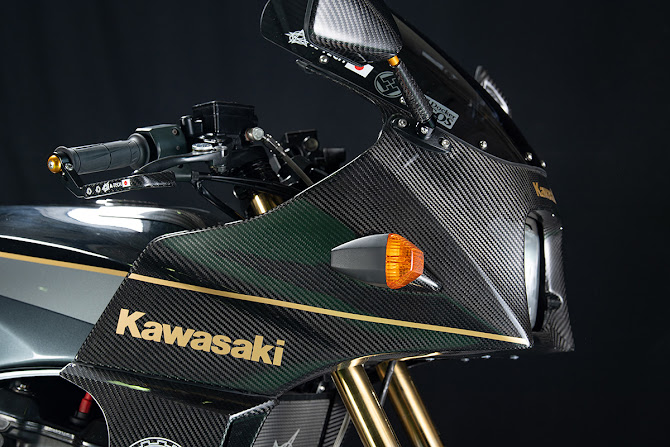 A-Tech Black Diamond Carbon Bodywork Kawasaki GPZ 900R Ninja Special